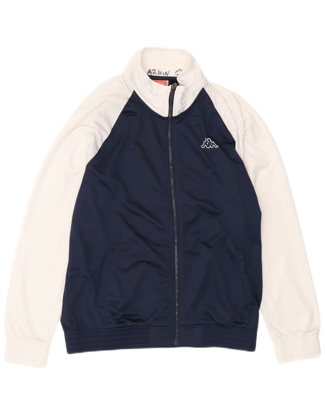 Kappa Mens Treino Top Jaqueta XL Azul Marinho Colourblock Poliéster
