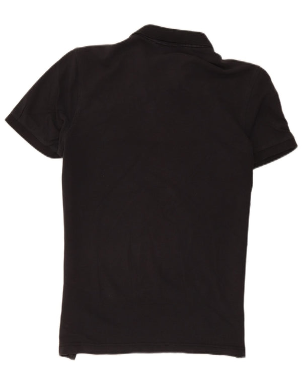 Camisa polo masculina CALVIN KLEIN de algodão preto médio