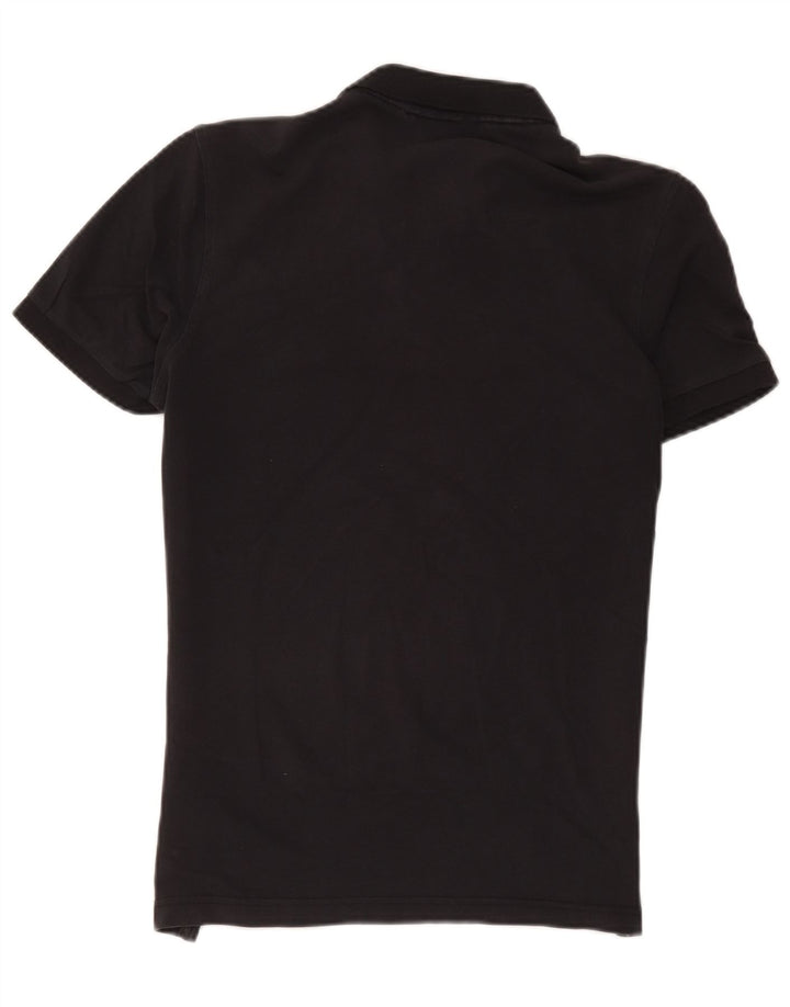 Camisa polo masculina CALVIN KLEIN de algodão preto médio