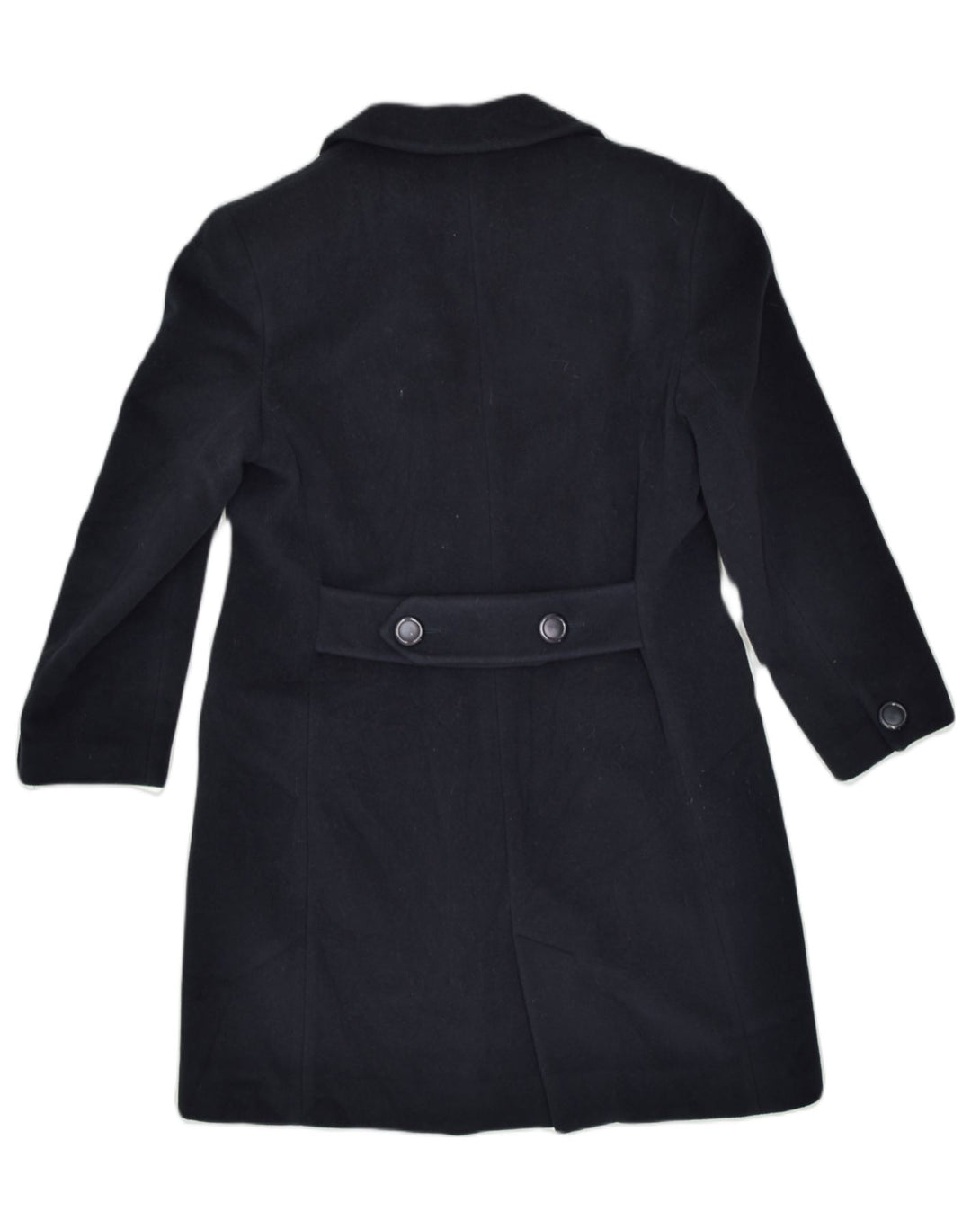 MODYVA Womens Overcoat IT 42 Medium Black Wool | Vintage Modyva | Thrift | Second-Hand Modyva | Used Clothing | Messina Hembry 