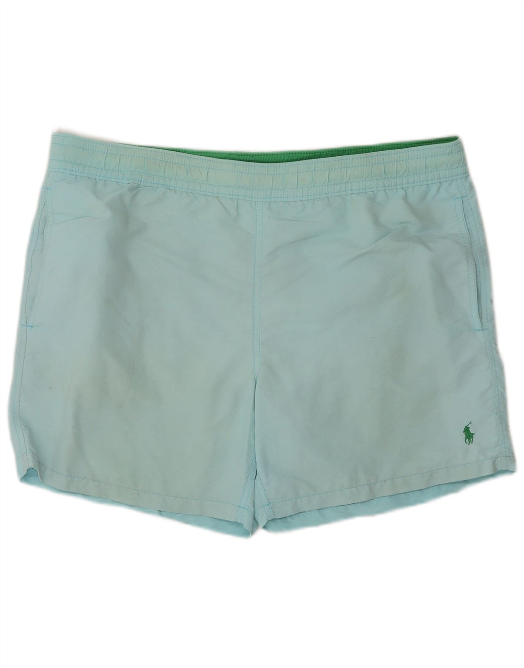 Polo Ralph Lauren Shorts de natação masculino médio azul nylon
