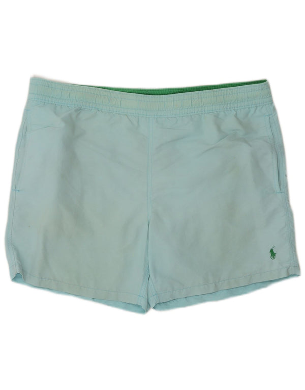 Polo Ralph Lauren Shorts de natação masculino médio azul nylon