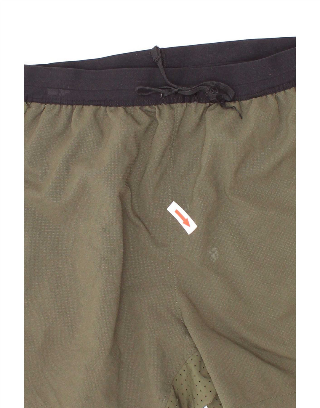 Shorts esportivos Nike Boys Dri Fit 8-9 anos pequeno cáqui colorblock poliéster