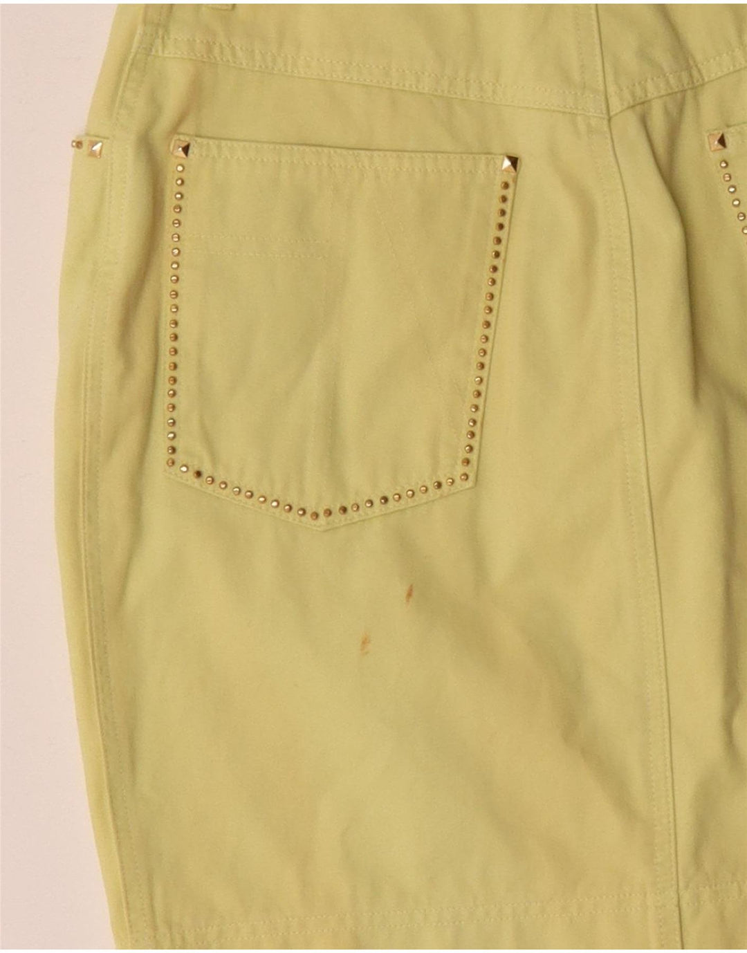 Minissaia feminina Laurel EU 38 médio W28 algodão amarelo