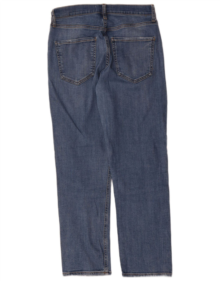 Calça jeans reta feminina Zara EU 40 médio W30 L27 azul