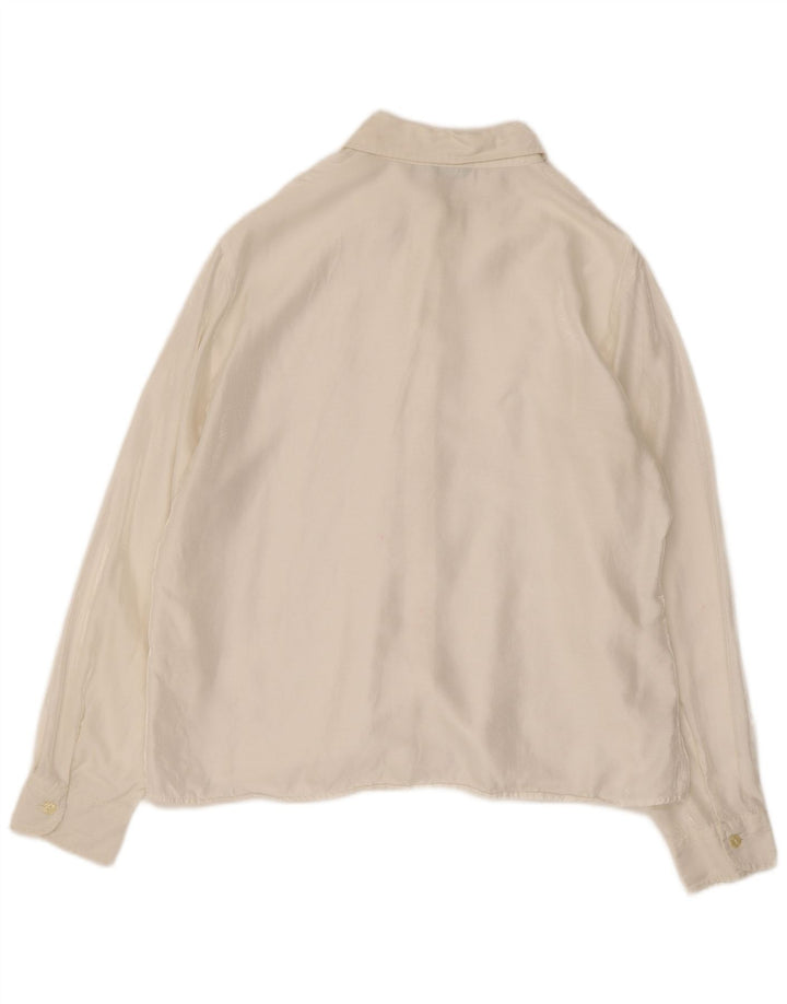 Camisa feminina BENETTON IT 48 XL viscose branca