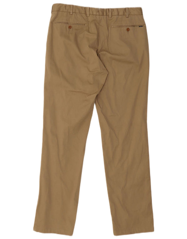 Polo Ralph Lauren Calça Chino Masculina Reta W33 L32 Algodão Bege
