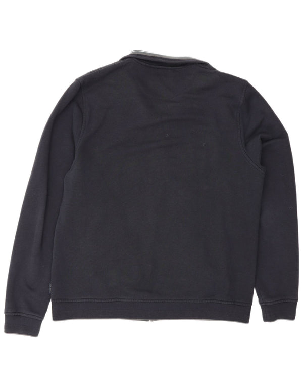 Ted Baker Mens Bomber Jacket Size 4 Large Navy Blue Cotton