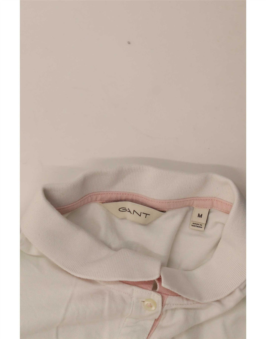 Camisa polo feminina Gant UK 14 médio branco