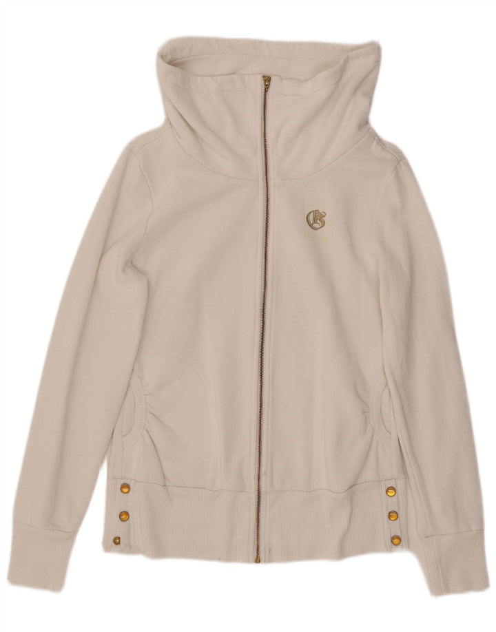Guess Womens Tracksuit Top Jacket UK 18 XL algodão branco