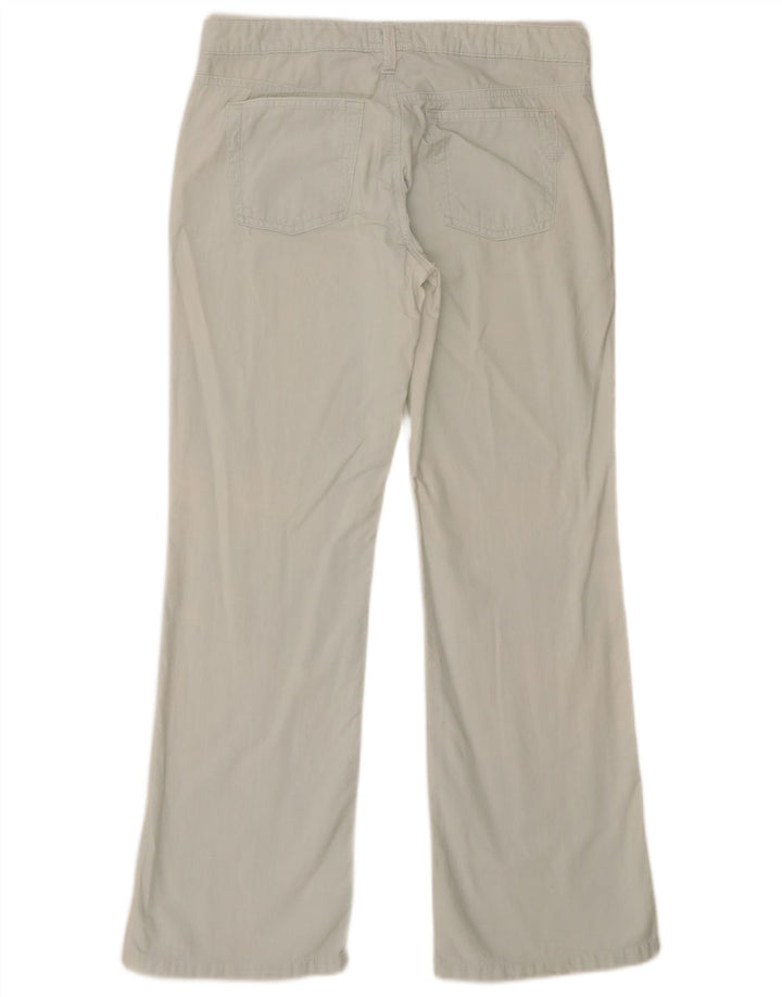 Calça feminina casual Armani Bootcut W27 L28 algodão azul