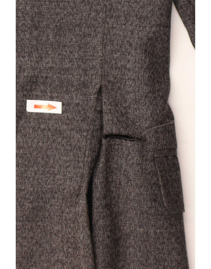 Jaqueta blazer masculina Reiss com 2 botões Reino Unido 38 lã manchada cinza médio