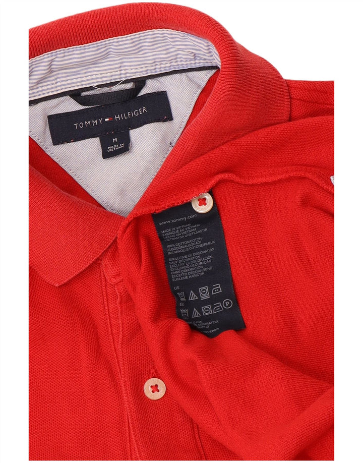 Camisa polo masculina TOMMY HILFIGER médio algodão vermelho