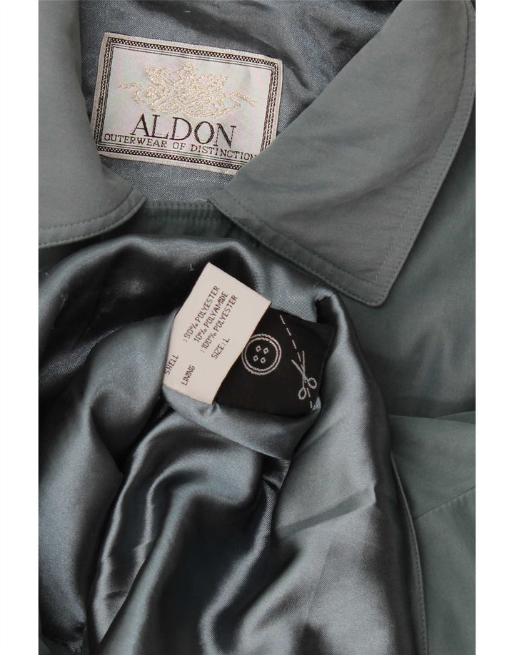 Jaqueta bomber masculina Aldon UK 40 grande poliéster cinza Colourblock