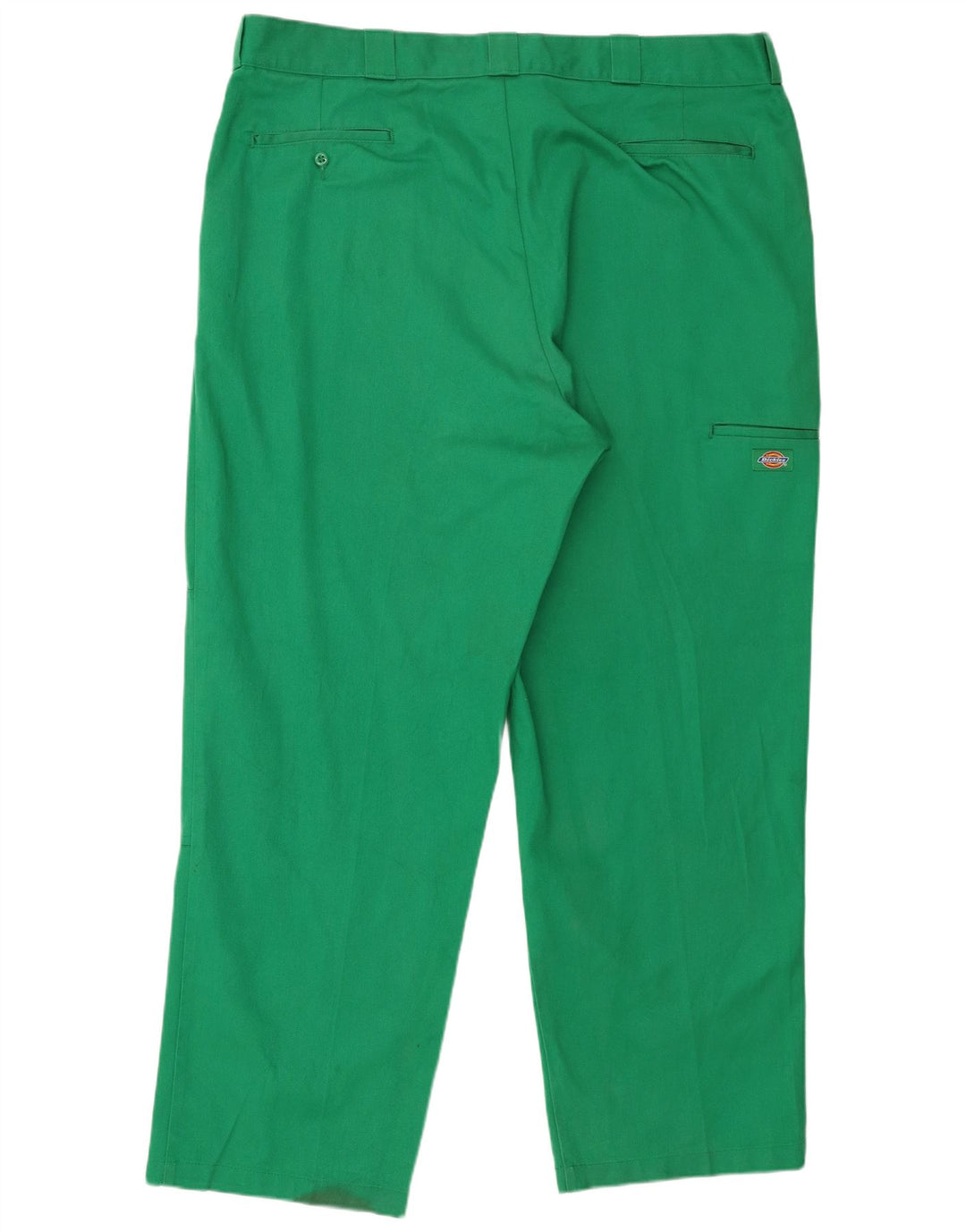Calças cargo retas masculinas Dickies W44 L32 poliéster verde