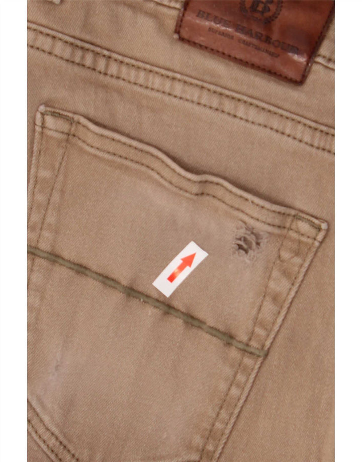 Jeans retos masculinos Marks & Spencer W38 L31 algodão marrom