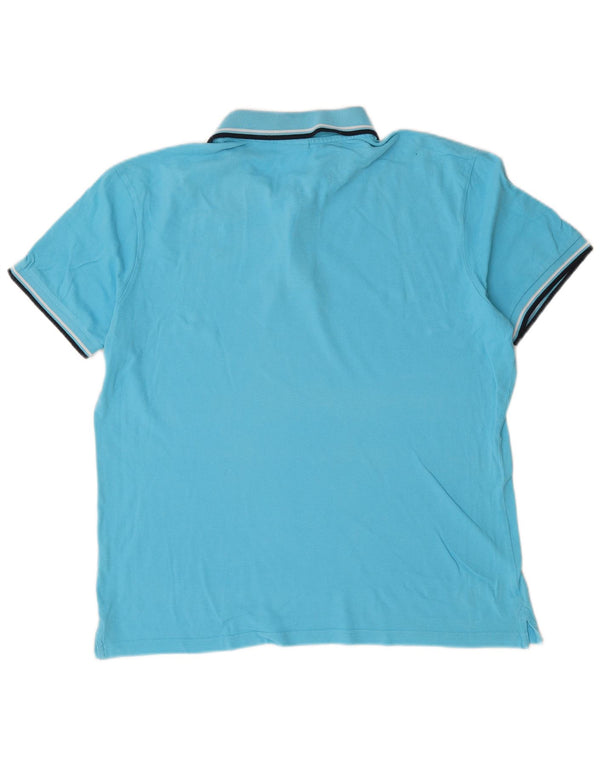 Camisa polo masculina Diadora XL azul algodão