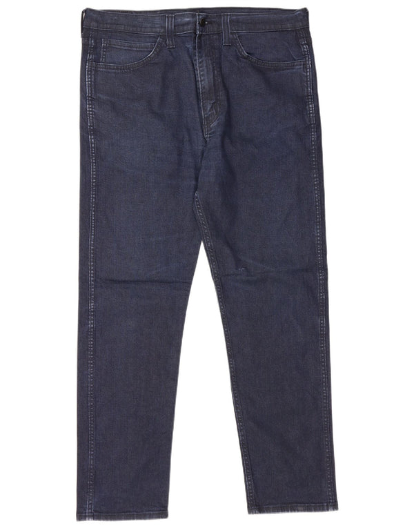 LEVI'S Masculino 522 Tapered Jeans W36 L32 Azul Marinho Algodão