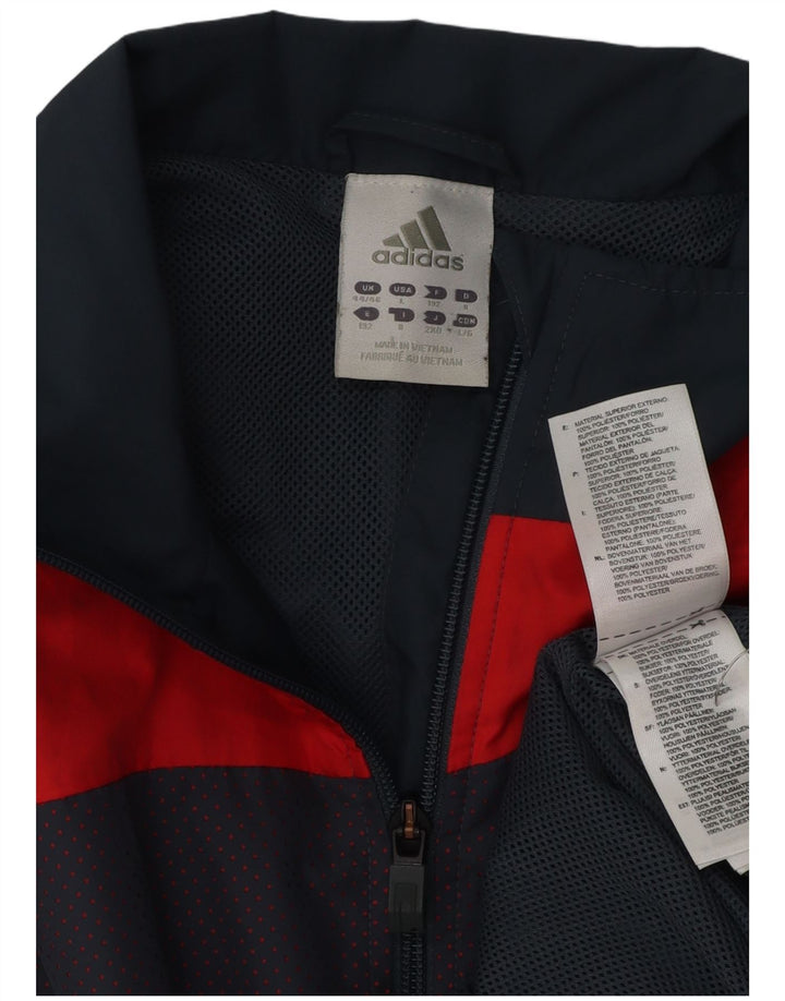 ADIDAS Mens Tracksuit Top Jacket UK 44/46 Grande Azul Marinho Colourblock