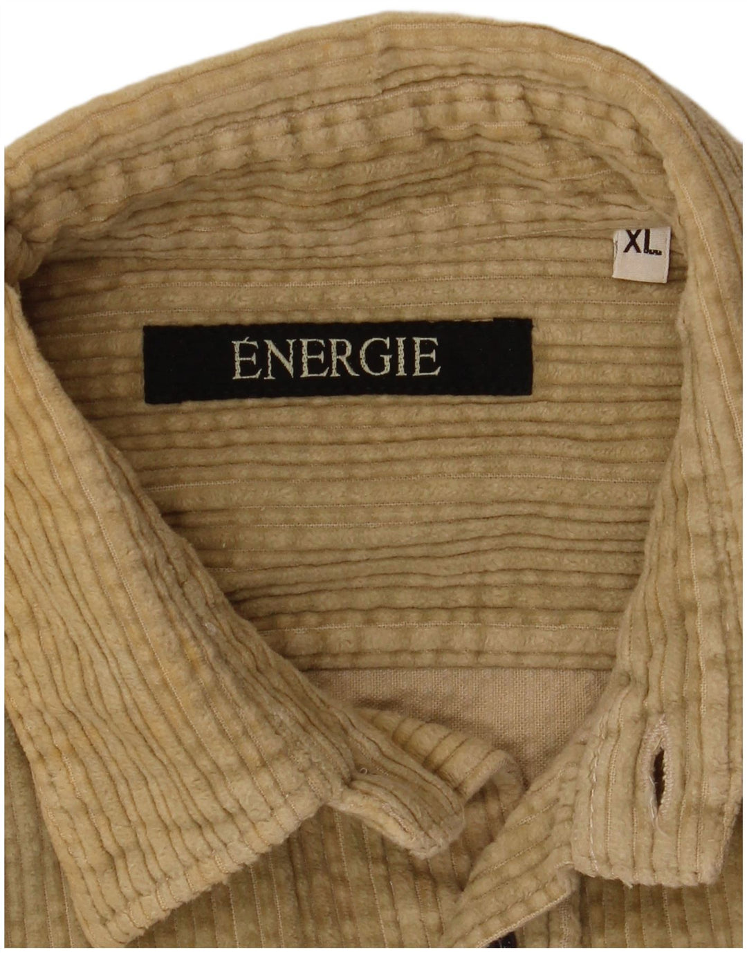 Camisa masculina de veludo ENERGIE XL bege
