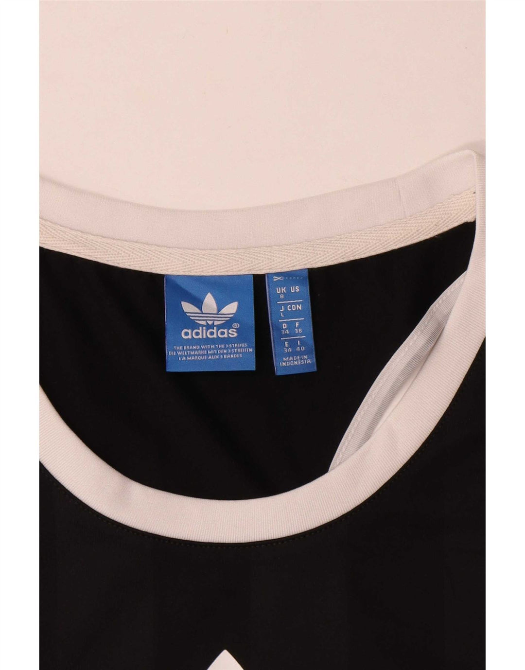 Adidas Womens Graphic Vest Top UK 8 Pequeno Poliéster Preto