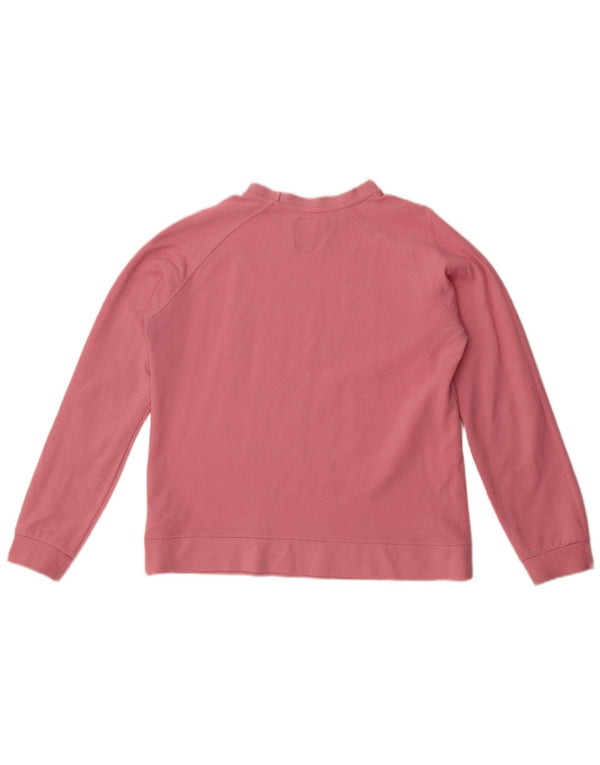 Crew Clothing moletom feminino Jumper UK 14 grande algodão rosa