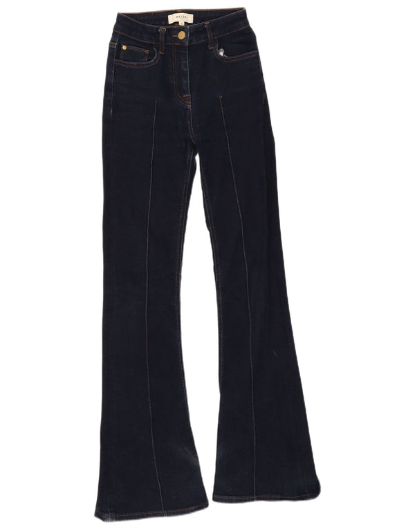 Jeans feminino Reiss Flared W25 L31 algodão azul marinho