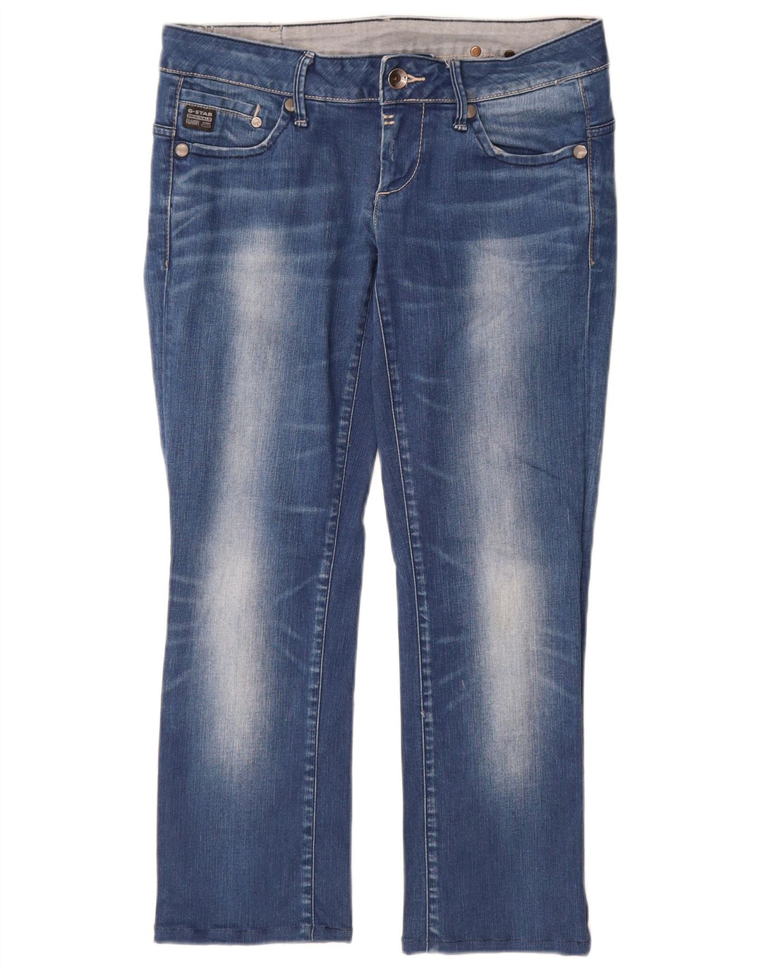 Calça jeans feminina cintura baixa G-Star W30 L27 azul
