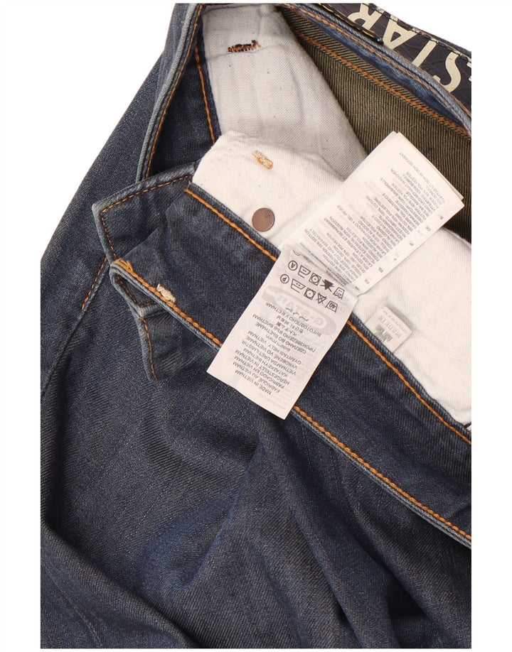 Jeans retos masculinos G-Star W31 L34 algodão azul marinho