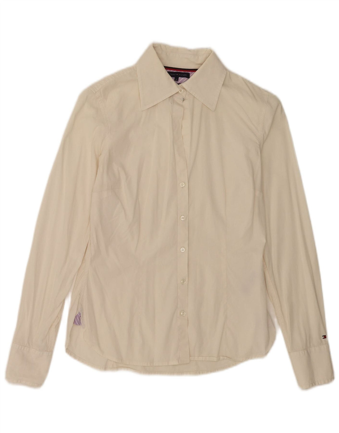 Camisa feminina Tommy Hilfiger EUA 6 médio algodão branco