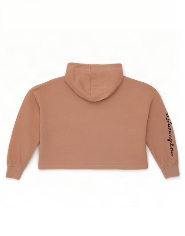 Jumper feminino Champion com capuz oversized UK 14 algodão rosa médio