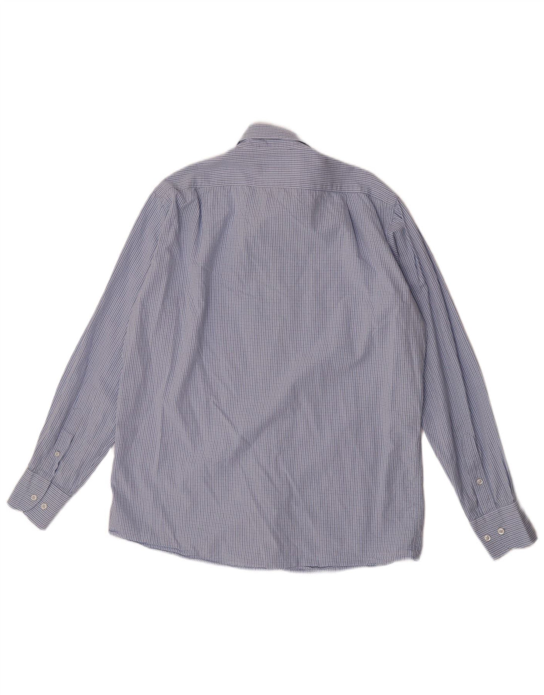 Camisa masculina Trussardi tamanho 41 42 grande xadrez azul