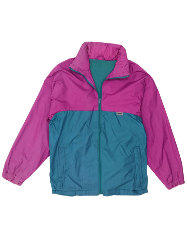 Jaqueta masculina de agasalho com capuz Brugi, bloco colorido rosa médio