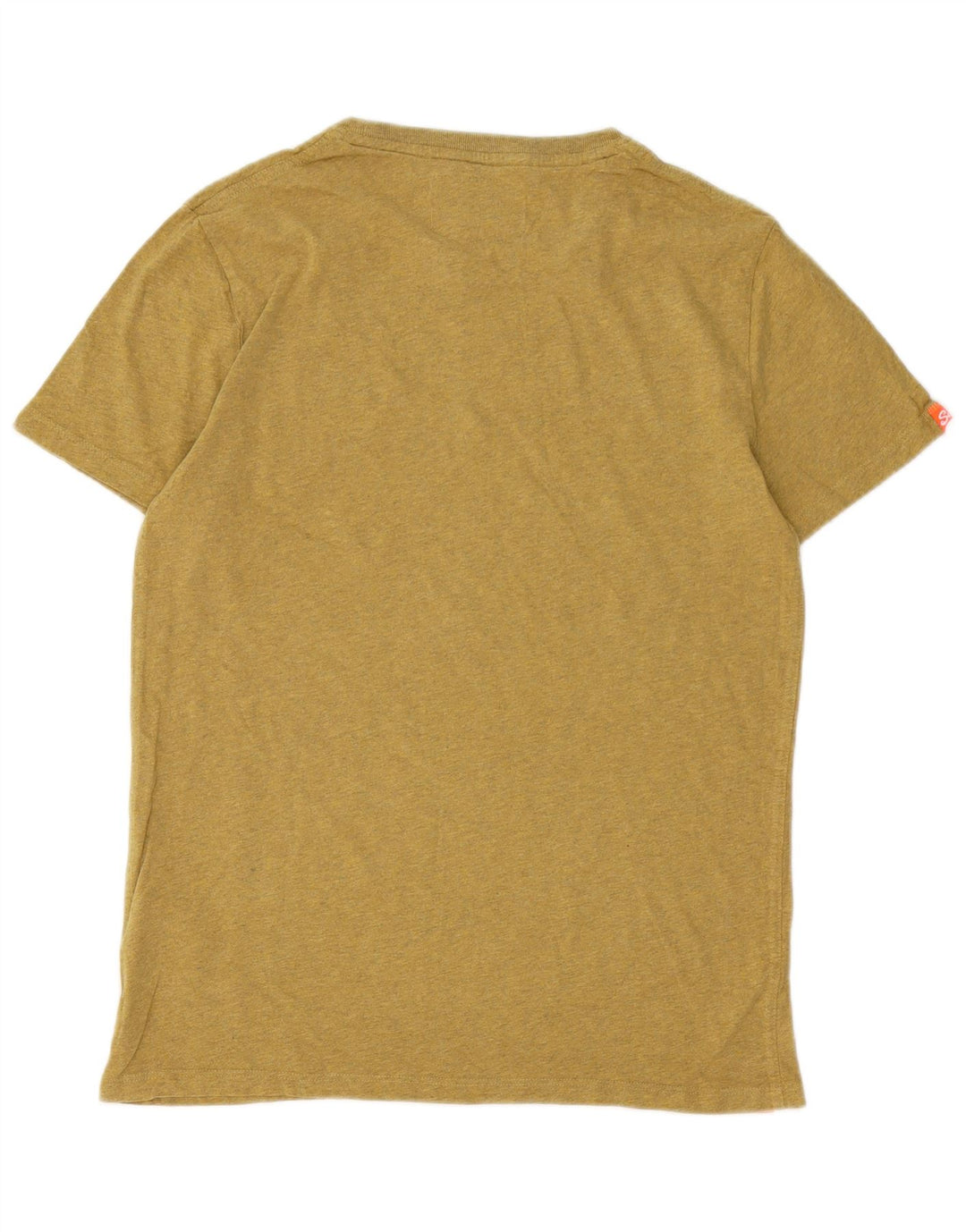 Camiseta masculina SUPERDRY top pequeno algodão cáqui