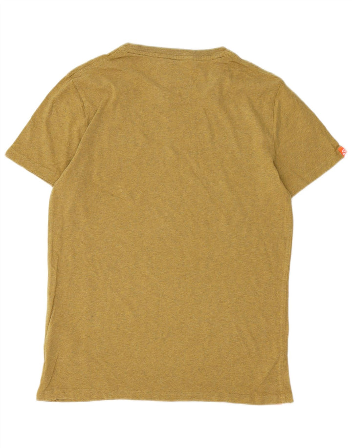 Camiseta masculina SUPERDRY top pequeno algodão cáqui
