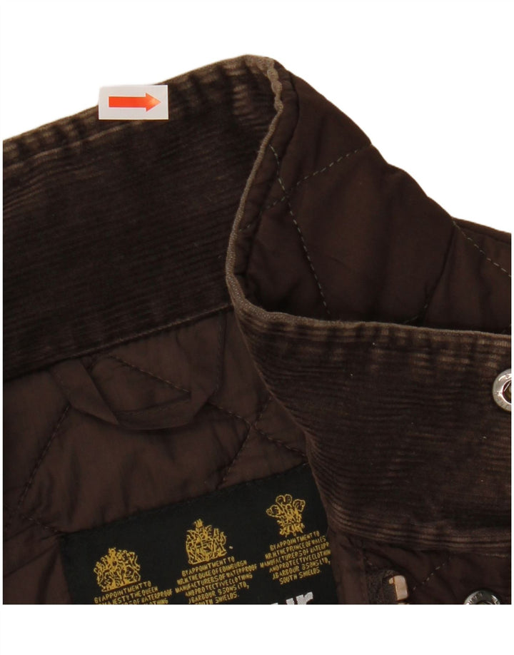 Jaqueta acolchoada masculina BARBOUR UK 40 grande poliéster marrom