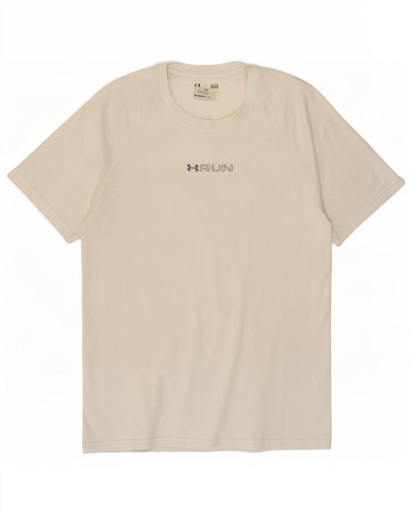 Camiseta masculina Under Armour Heat Gear Graphic grande branca