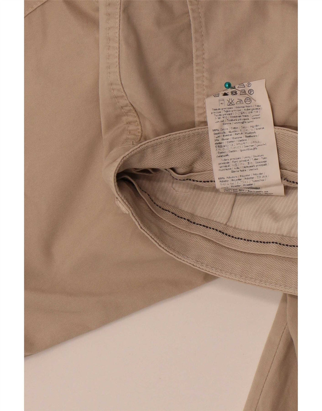 Liu Jo Mens Cargo Shorts IT 46 Pequeno W30 Algodão Bege