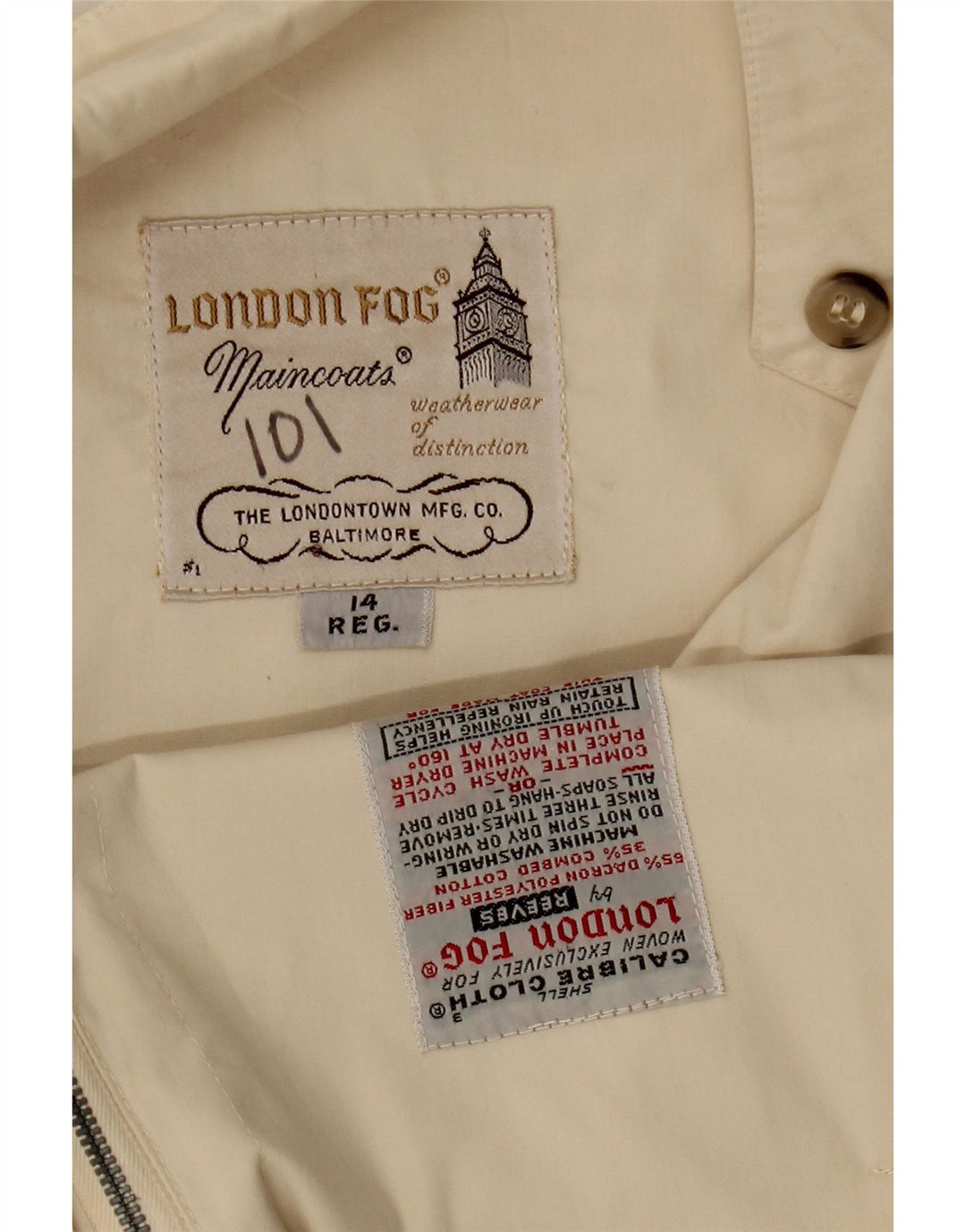LONDON FOG Girls Bomber Jacket 13-14 anos fora de poliéster branco