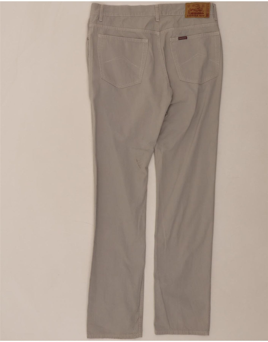 CARRERA Mens 700 Straight Casual Trousers W36 L35 Grey Cotton Vintage Carrera and Second-Hand Carrera from Messina Hembry 