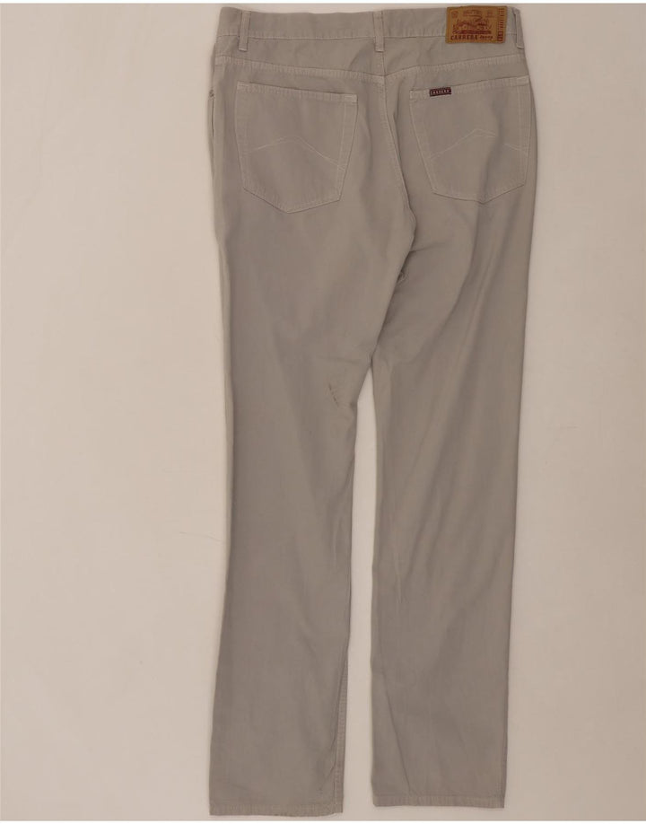 CARRERA Mens 700 Straight Casual Trousers W36 L35 Grey Cotton Vintage Carrera and Second-Hand Carrera from Messina Hembry 