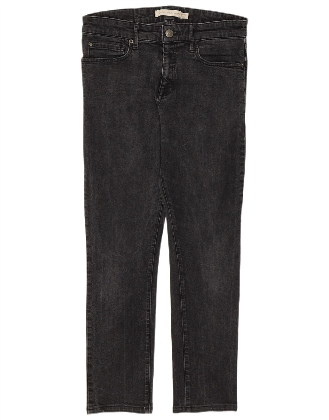 CALVIN KLEIN Jeans feminino slim W32 L28 algodão cinza