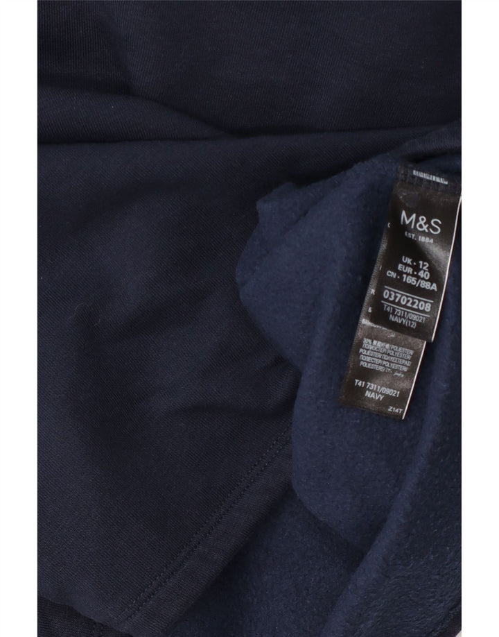 Suéter feminino Marks & Spencer Reino Unido 12 médio azul marinho algodão