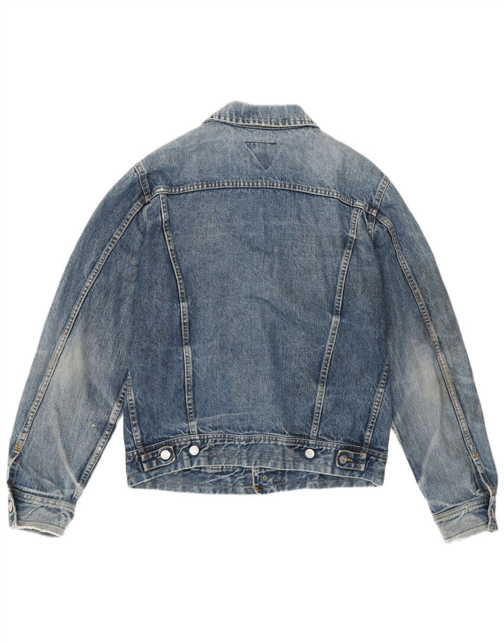 Jaqueta jeans feminina Meltin' Pot UK 18 XL algodão azul