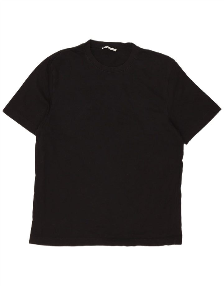 Camiseta masculina ZARA Top XL algodão preto