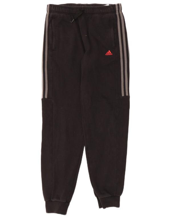 Adidas meninos calças de treino joggers 15-16 anos algodão preto