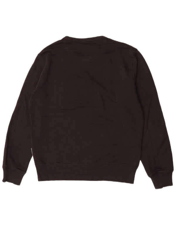 FRENCH CONNECTION Suéter masculino de algodão preto médio