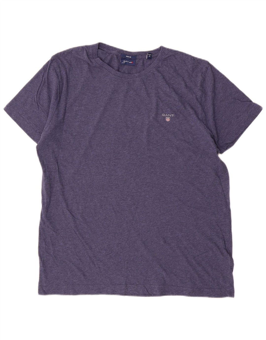 Camiseta masculina regular Gant grande algodão manchado azul marinho