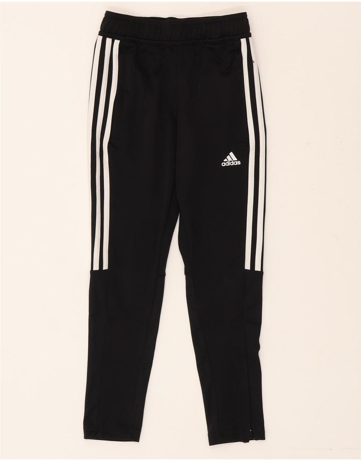 Calças de treino Adidas meninos 7-8 anos preto poliéster