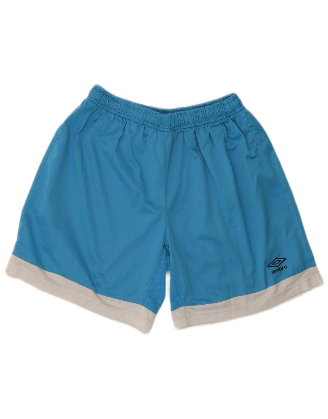 Shorts esportivos masculinos Umbro grande bloco colorido azul